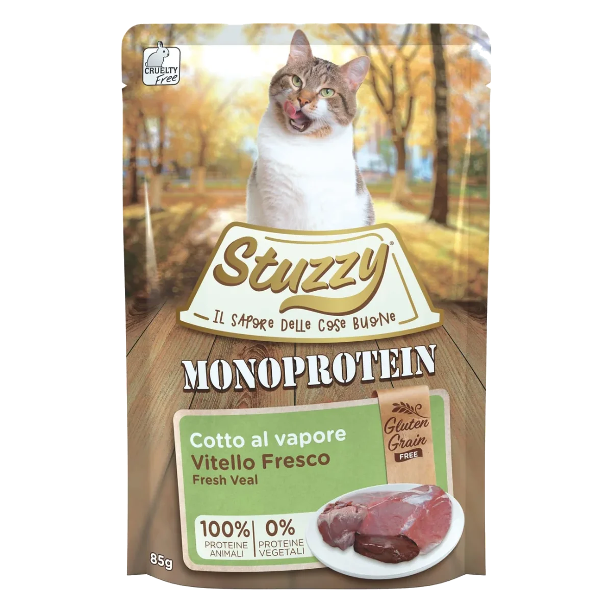 Stuzzy GrainFree Monoprotein Ternera fresca 85g para gatos