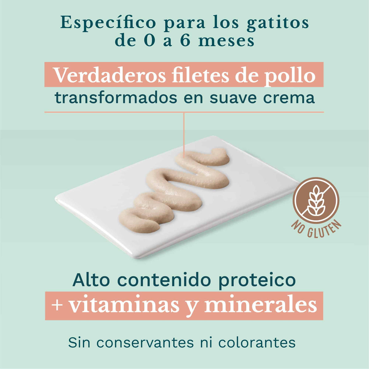 Schesir kitten crema pollo 0-6 meses 150 gr para gatos - imagen 5