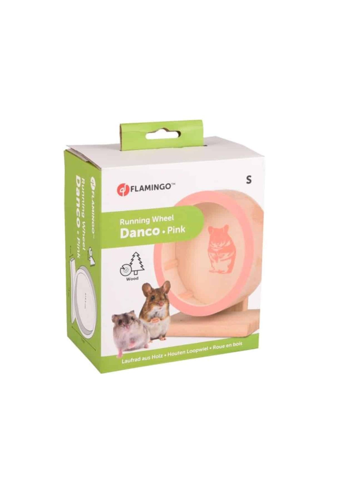 Juguete danco rueda ejercicios marrón claro 14.5 cm para roedores - imagen 2