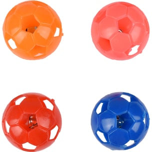 Blíster de 4 pelotas con cascabel para gatos - imagen 2