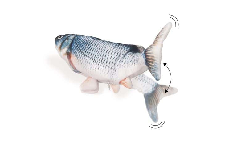 Juguete eléctronico pescado con movimiento de cola para gatos - imagen 3