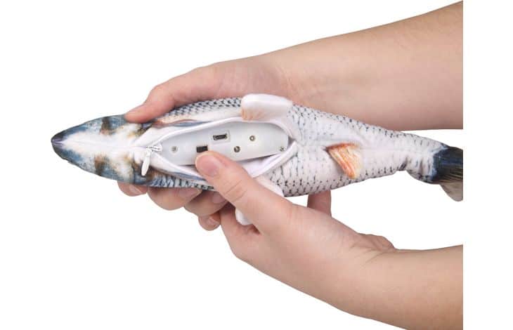 Juguete eléctronico pescado con movimiento de cola para gatos - imagen 2