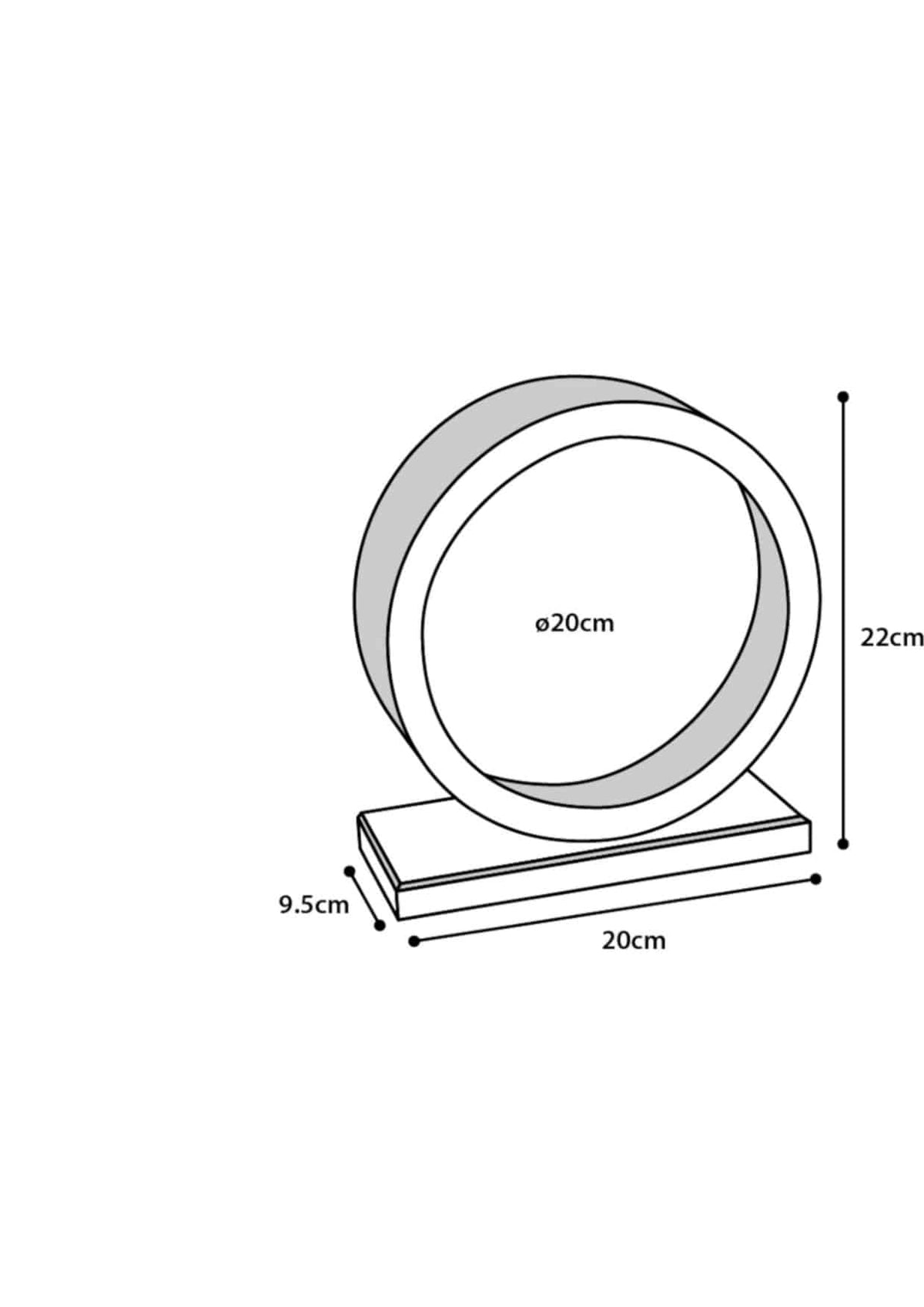 Juguete danco rueda madera 20 cm diámetro para roedores - imagen 2