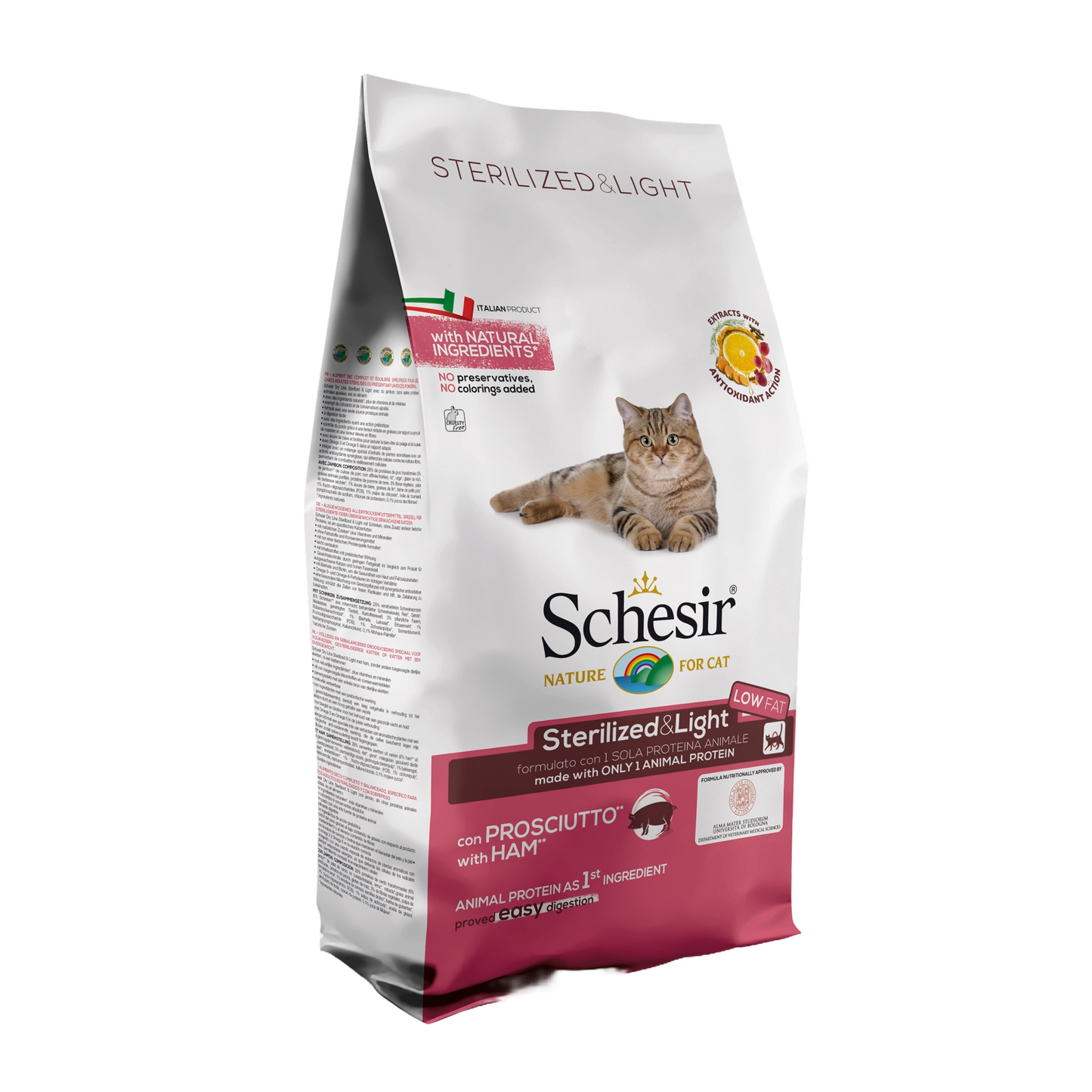 Schesir Esterilizado & Light con Jamón 10Kg