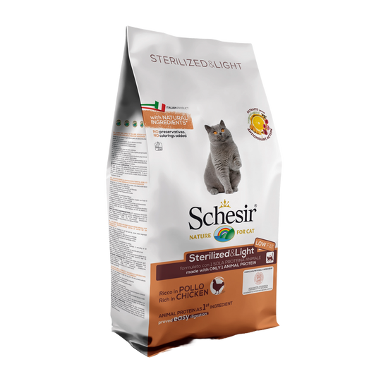 Schesir Esterilizado & Light con Pollo 10 kg