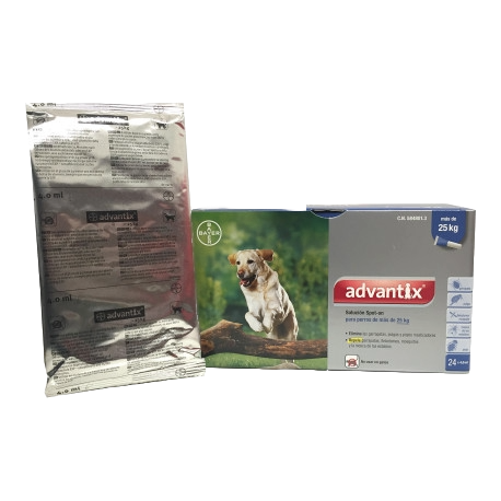 Advantix +25 kg (4 pipetas blister)