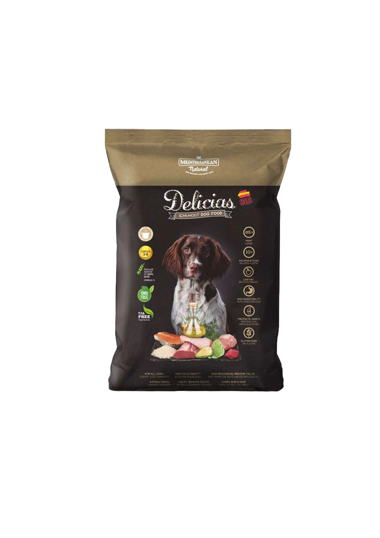 Mediterranean Delicias Pienso Semihúmedo Perros 1,5kg