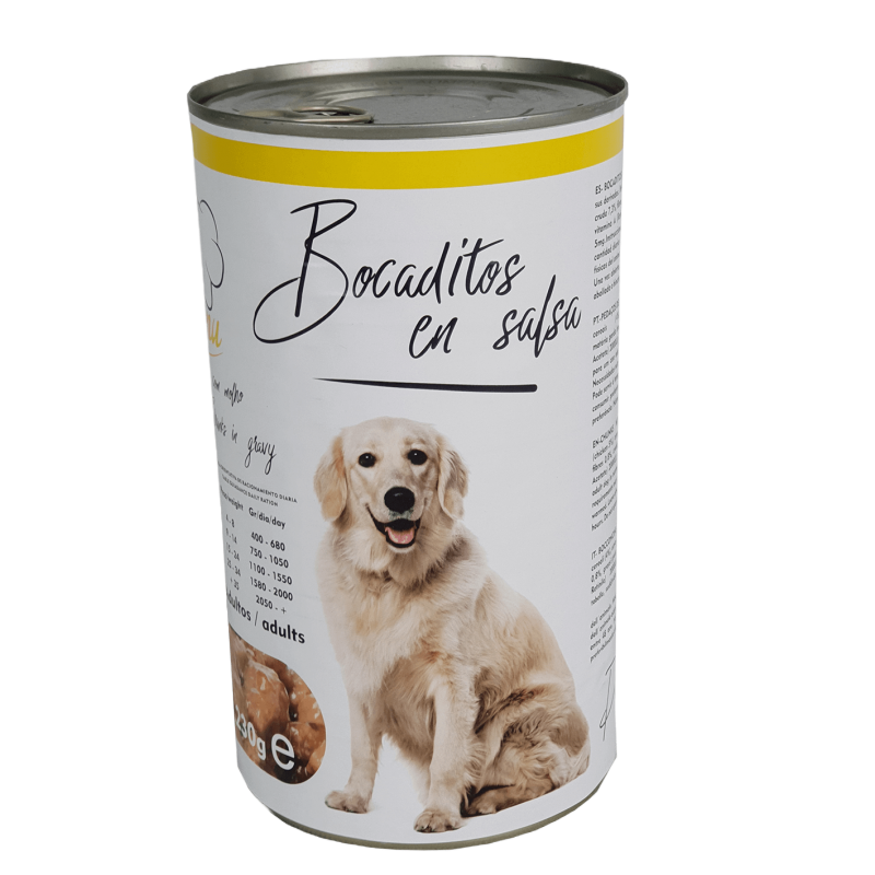 Lata Bocaditos Perro 1230g