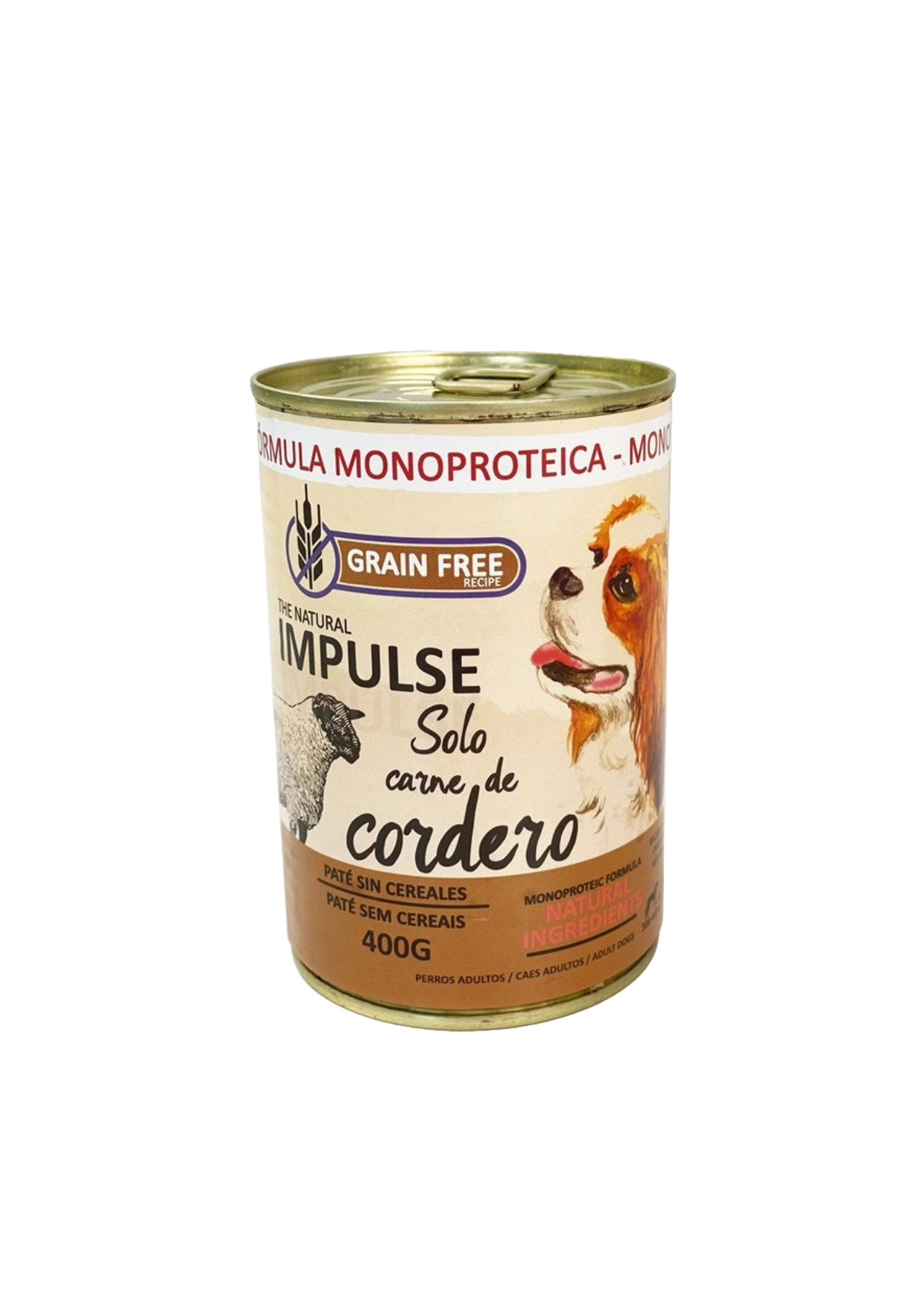 Lata Natural Impulse Perro 400g