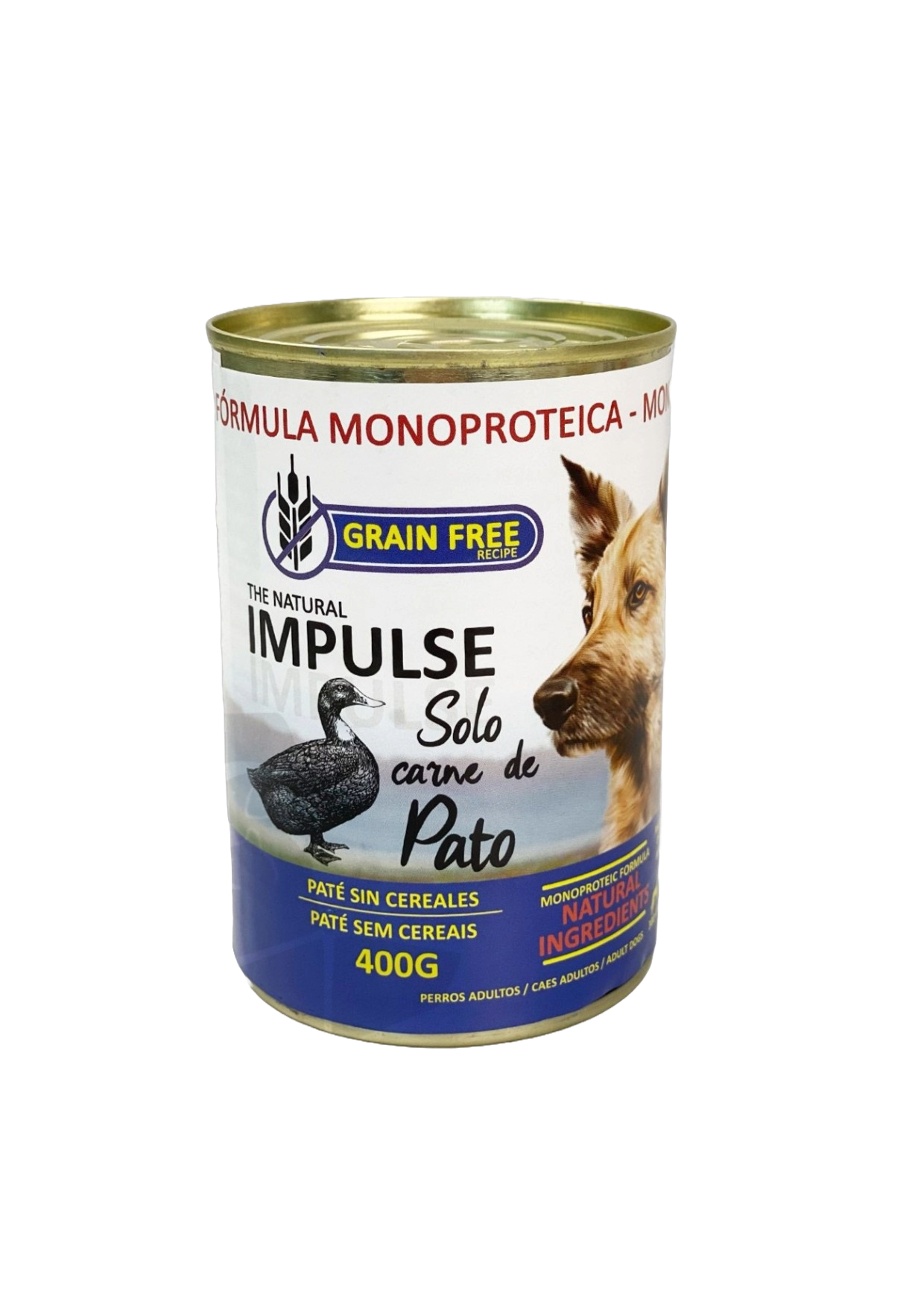 Lata Natural Impulse Perro 400g