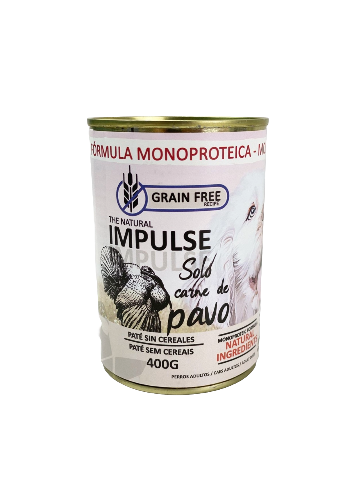 Lata Natural Impulse Perro 400g