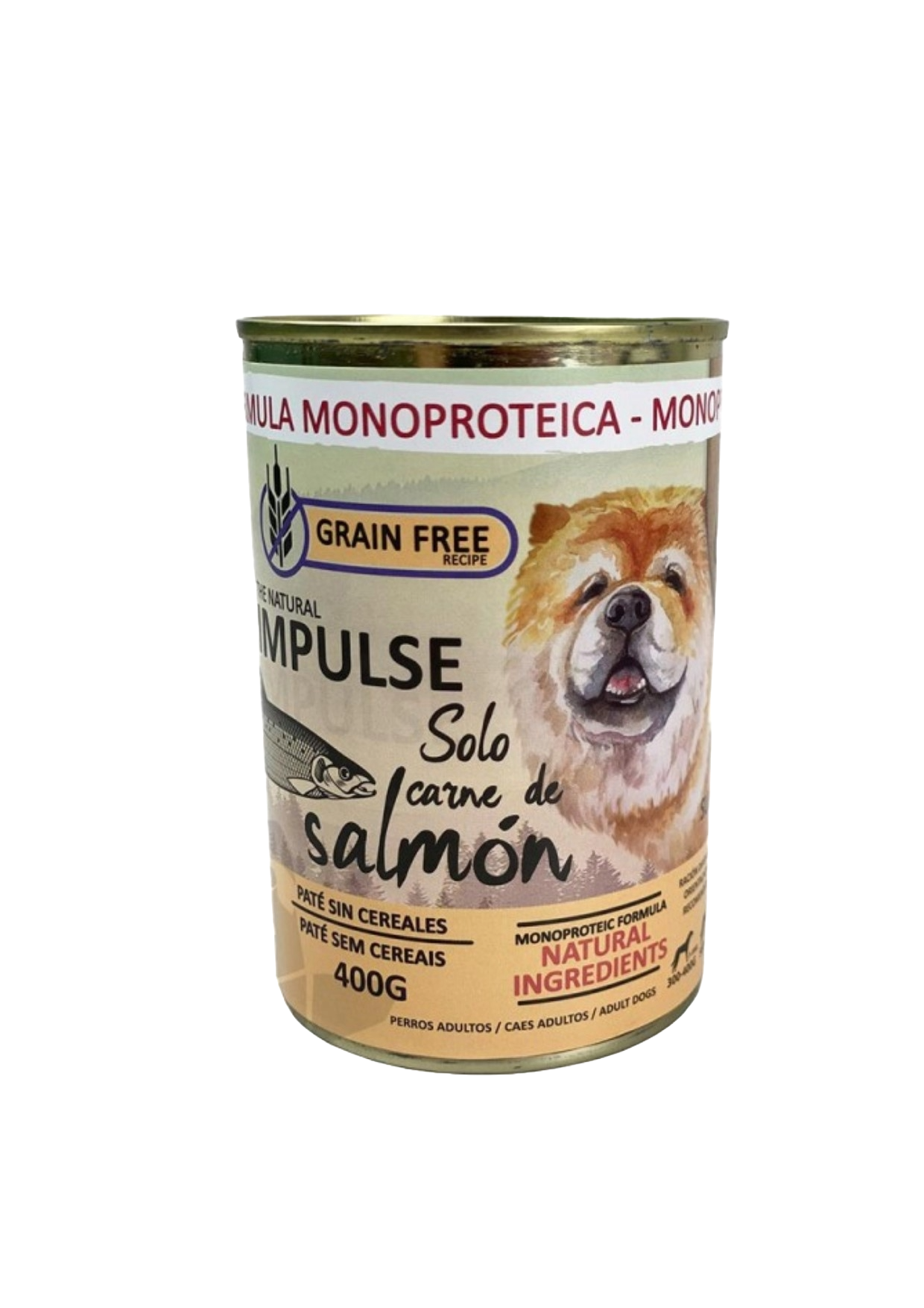 Lata Natural Impulse Perro 400g