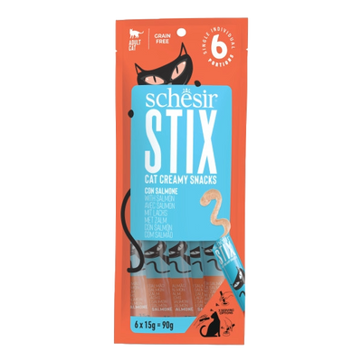 Schesir Snack Stix Salmón 6x15g