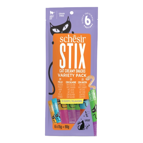 Schesir Snack Stix Surtido Variado 6x15g