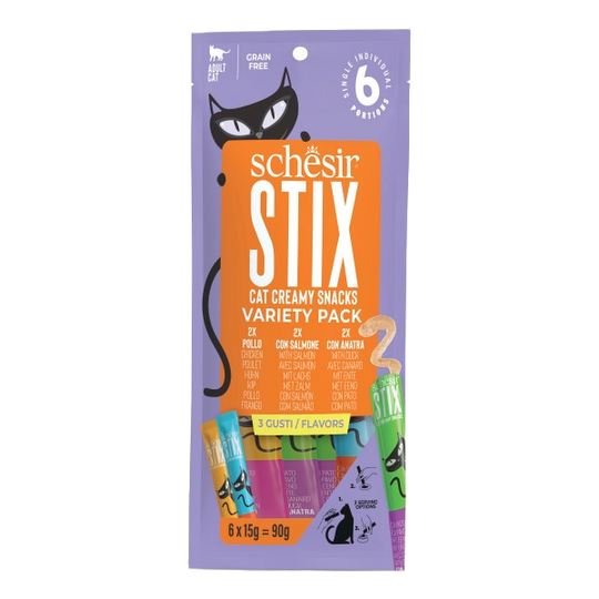 Schesir Snack Stix Surtido Variado 6x15 g