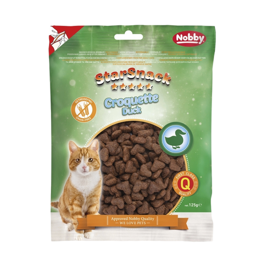 Snack para Gatos StarSnack Croquette Grain Free de Pato – 125 g