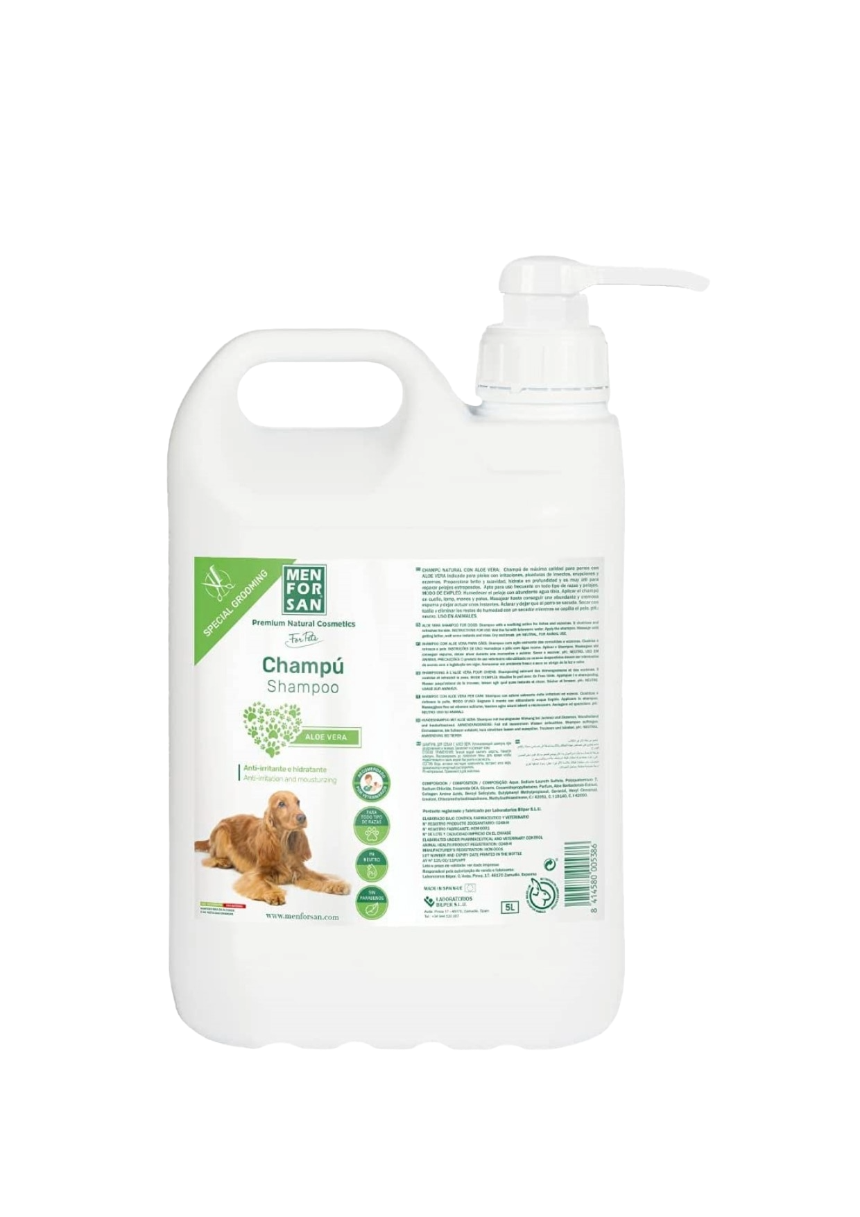 Champú Menforsan con Aloe Vera para Perros