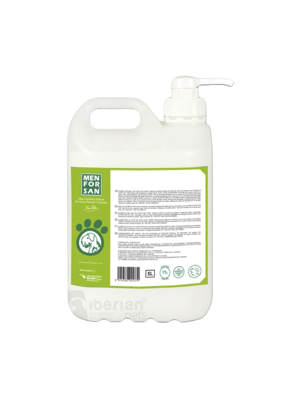Champú Menforsan Pelo Blanco para Perros