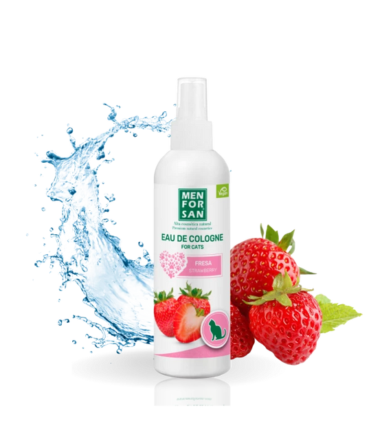 Agua de Colonia para Gatos - Aroma Fresa (Sin Alcohol) 125 ml