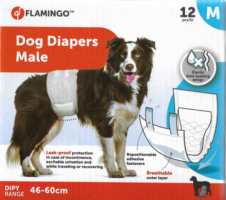 Pañales para perros macho T.2 (M)