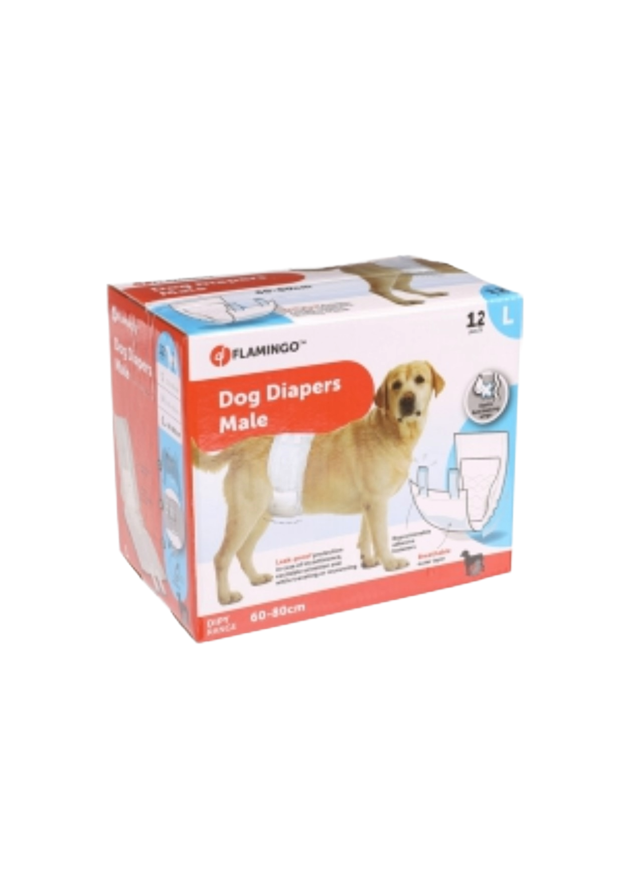 Pañales para perros macho T.3 (L)