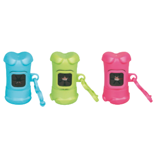Porta bolsas barril para perro