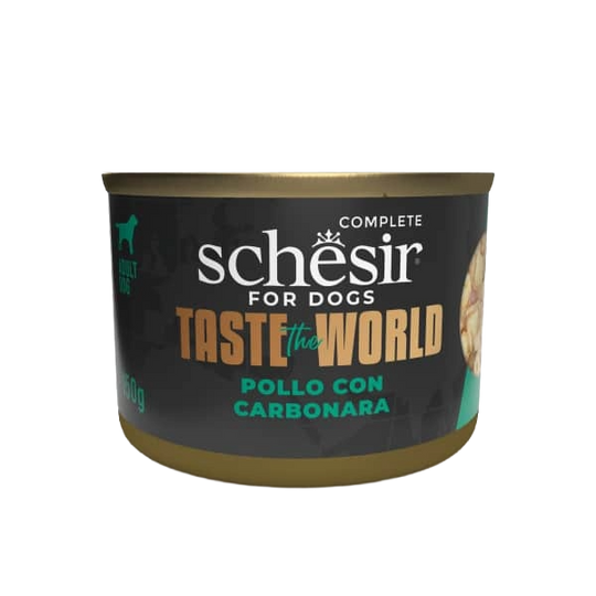 Schesir pollo con carbonara para perros, 150 g