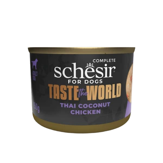 Schesir pollo con leche de coco para perros, 150 g