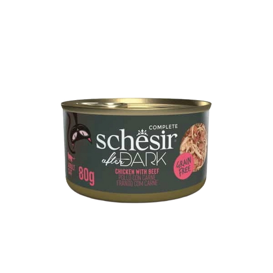 Schesir After Dark pollo con buey 80 g para gatos