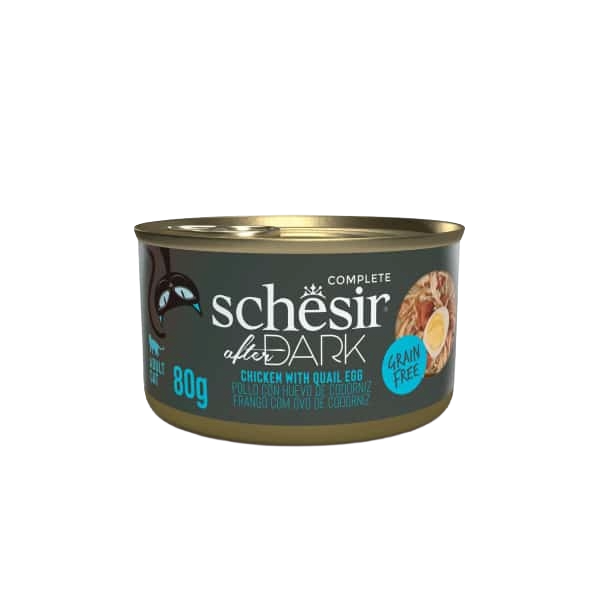 SCHESIR AFTER DARK POLLO CON HUEVO DE CODORNIZ 80 GR