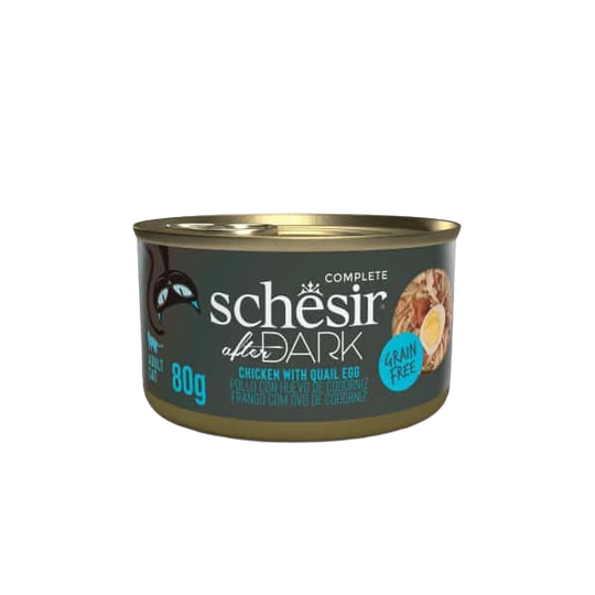 Schesir After Dark pollo con huevo de codorniz 80 g para gatos