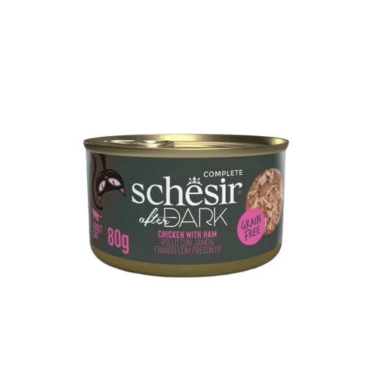Schesir After Dark pollo con jamón 80 g para gatos