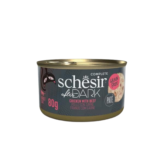 Schesir After Dark paté pollo con ternera 80 g para gatos