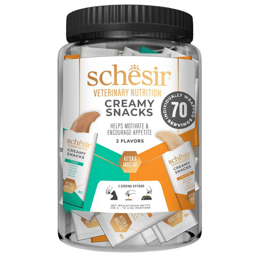Schesir creamy snack veterinary solutions 70×8 gr para gatos