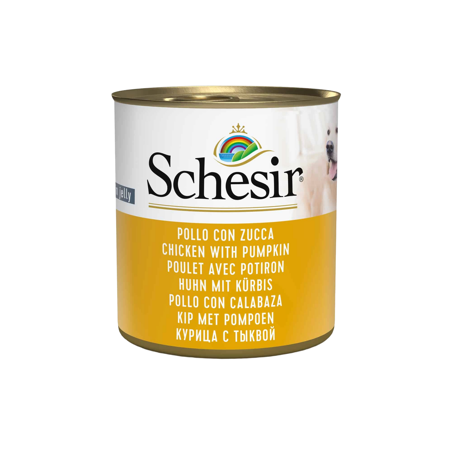 Schesir Lata Pollo con calabaza 285g
