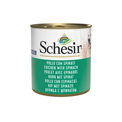 Schesir Lata Pollo con espinacas 285g