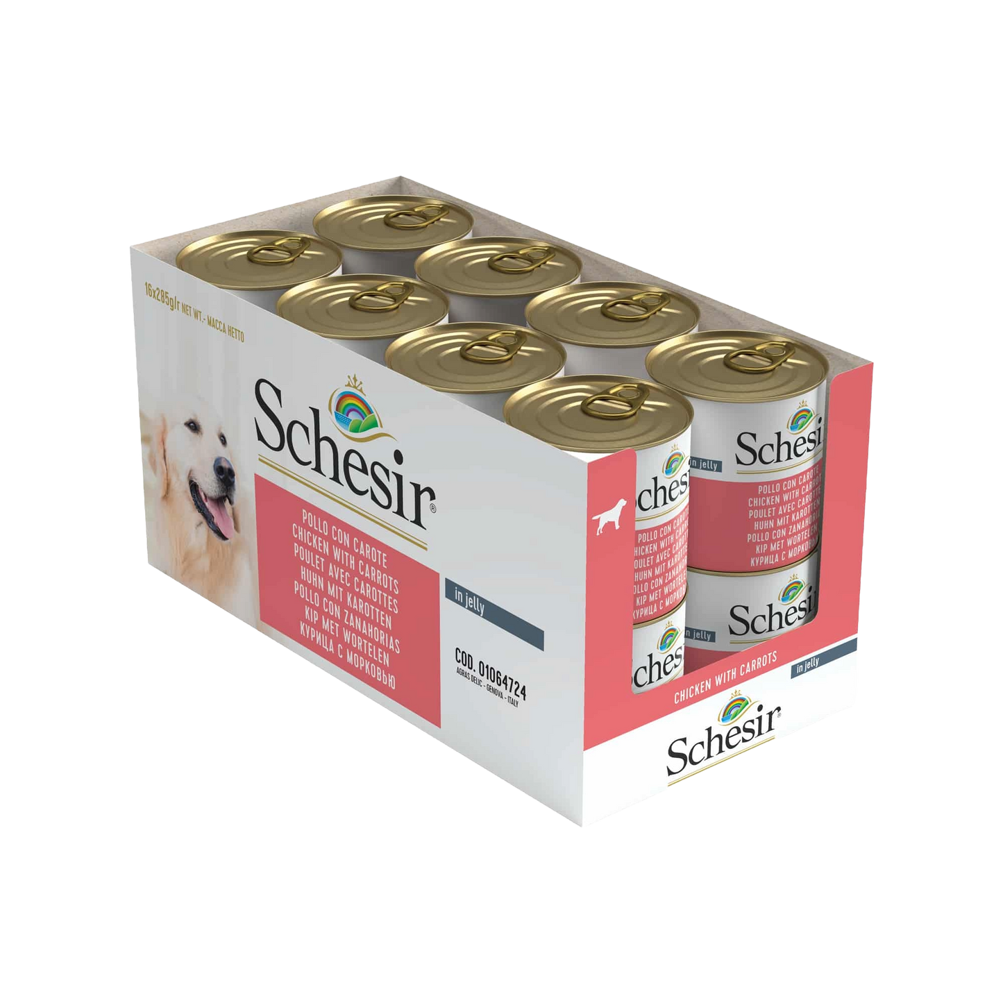 Schesir Lata Pollo con zanahorias 285g