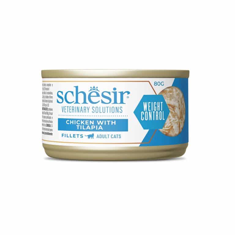 Schesir dieta weight loss pollo con tilapia en filetes para gatos - imagen 2
