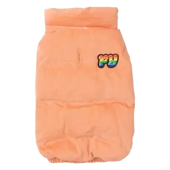 Abrigo acolchado para perros FuzzYard Ashbury melocotón