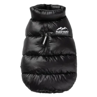 Abrigo acolchado para perros FuzzYard East Harlem negro