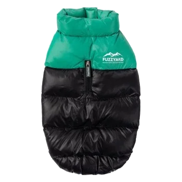 Abrigo acolchado para perros FuzzYard East Harlem verde