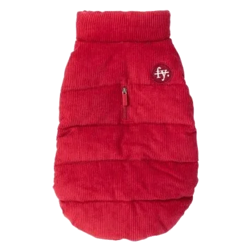 Abrigo acolchado para perros FuzzYard Mosman rojo