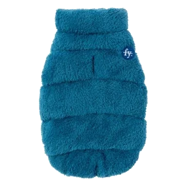 Abrigo de peluche para perros FuzzYard Vaucluse azul francés