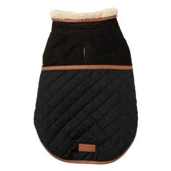 Abrigo para perros FuzzYard Ivanhoe forro de borrego negro