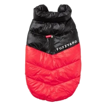 Abrigo para perros FuzzYard South Harlem rojo