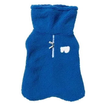 Abrigo para perros FuzzYard The Snuggle cuello alto azul