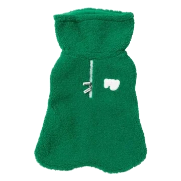 Abrigo para perros FuzzYard The Snuggle cuello alto verde