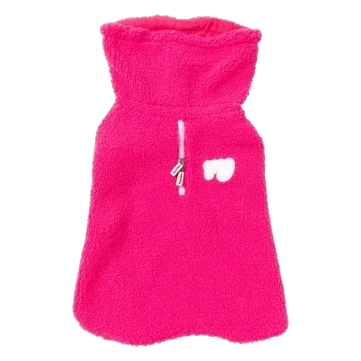 Abrigo para perros FuzzYard The Snuggle cuello alto rosa
