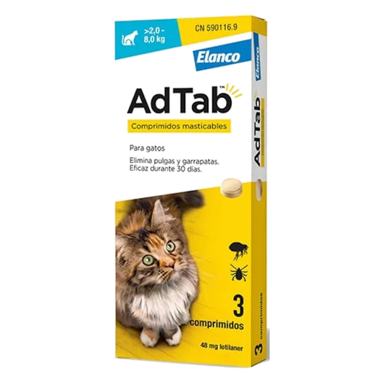 AdTab GATO 12mg 2-8kg 3 comprimidos