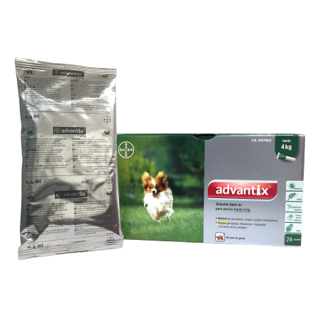 Advantix 0–4 kg (4 pipetas blister)